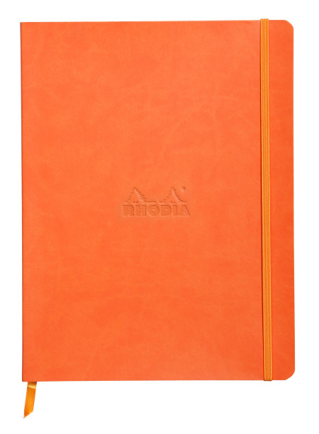 Rhodia Softcover Notebook - Large - Tangerine - Dotted